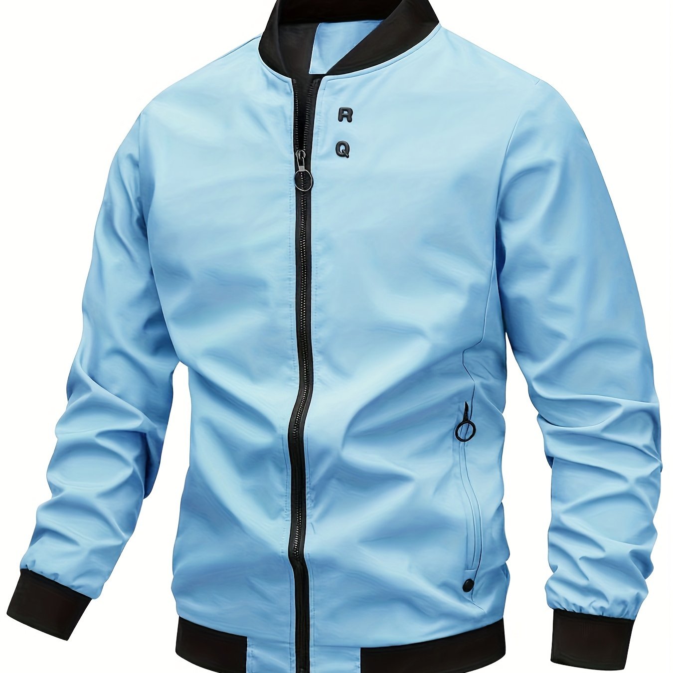 Men's Lightweight Spring Fall Windbreaker Jacket Coat Men's Windproof Outdoor Casual Stylish Zipper Pocket Jacket