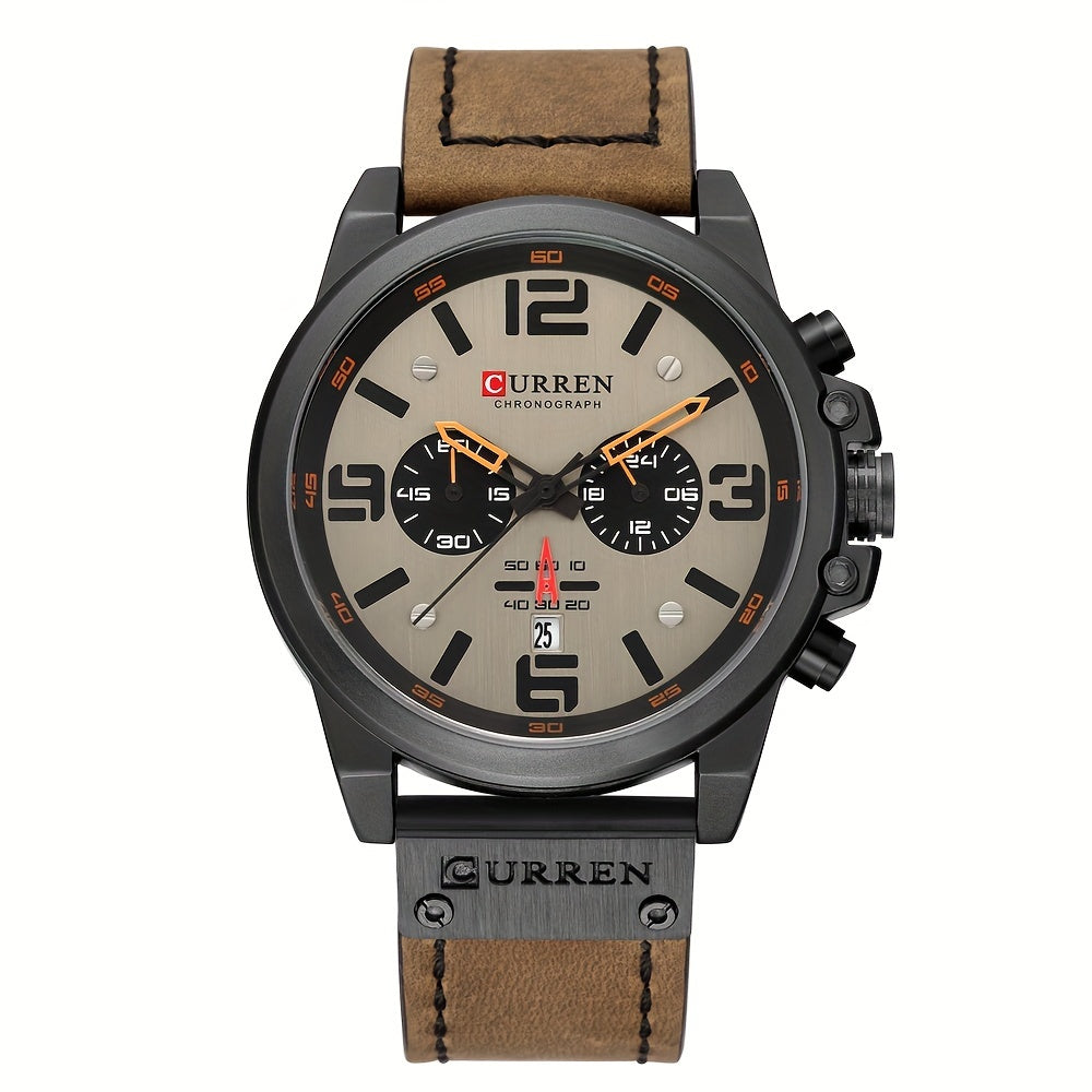 CURREN Men's Sports Watch, Multifunctional Waterproof Wristwatch