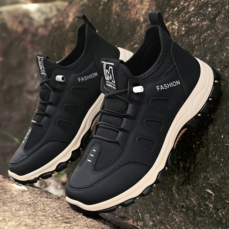 Men'S Casual Slip-On Sneakers - Breathable Knit Upper, Comfortable Low-Top Design with Round Toe, All-Season Wear, Stylish Gray and White, Casual Footwear | Stylish Casual Shoes | Comfortable Footwear