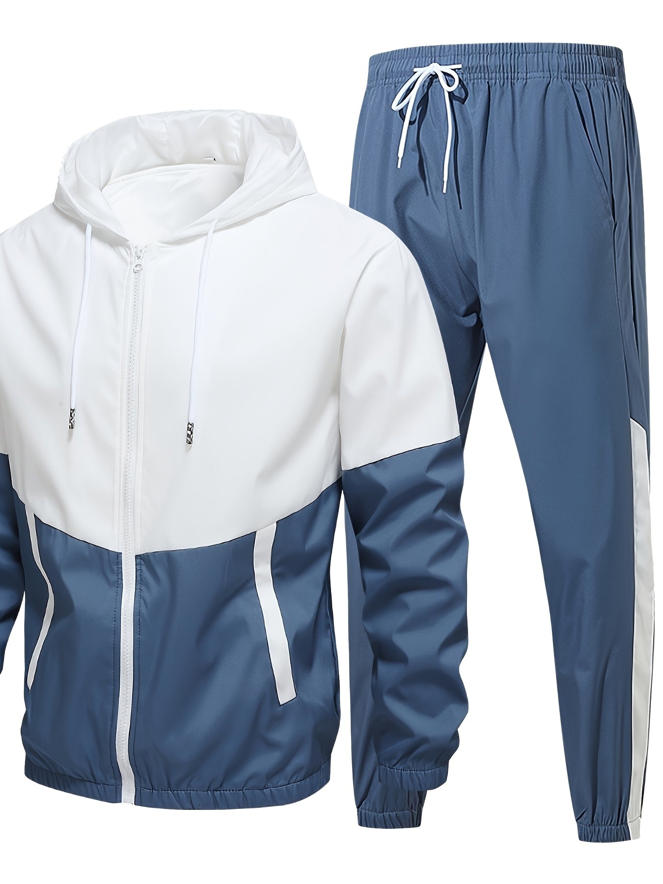 Men'S Summer Lightweight Sports Suit, Versatile and Comfortable, Moisture-Wicking Breathable, Suitable for Fitness Training Wear