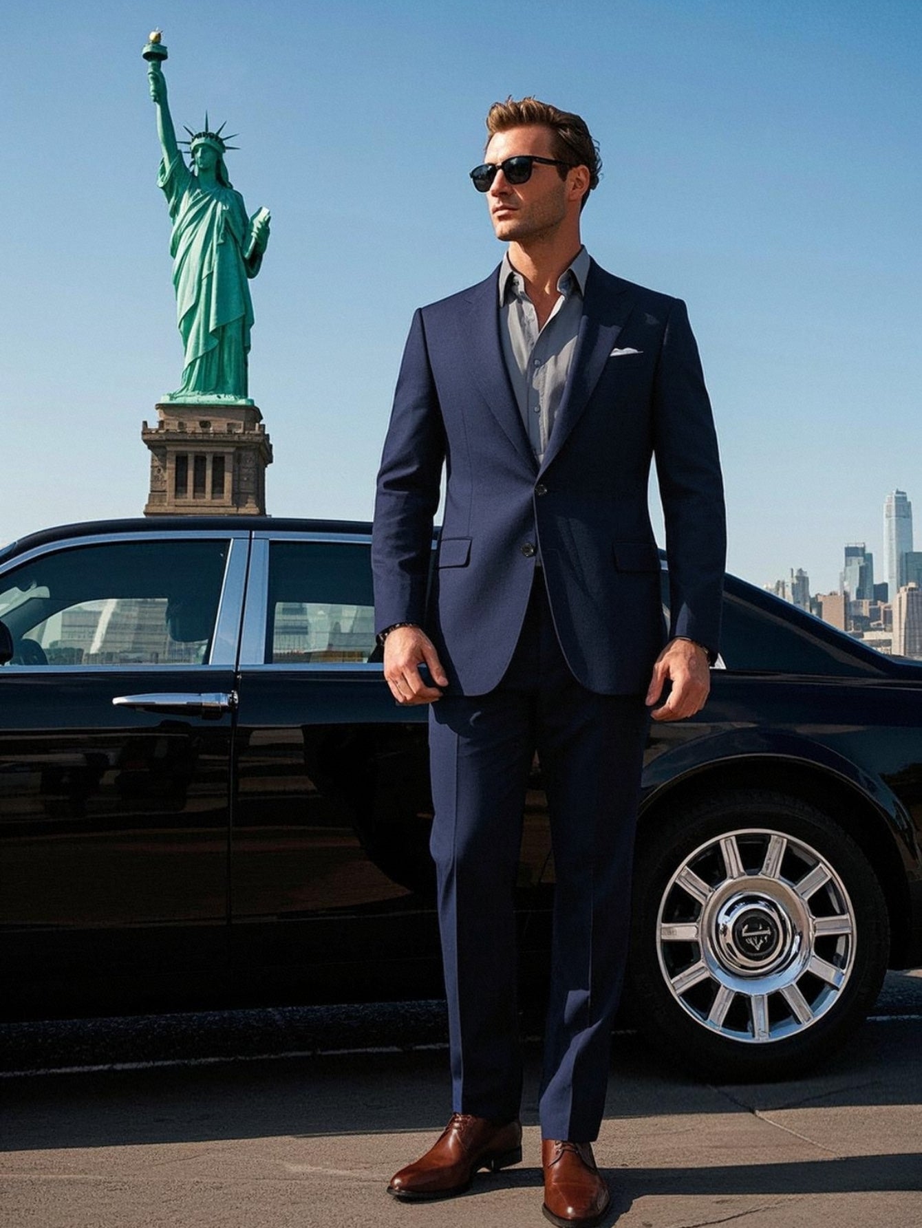 Men'S Formal Suit Set Featuring a Two-Button Lapel Jacket And Trousers. A Simple, Comfortable, And Classic Outfit for Adult Males, Suitable for Professional Office Wear, Elite Business Attire, And High-End Casual Suits. Ideal