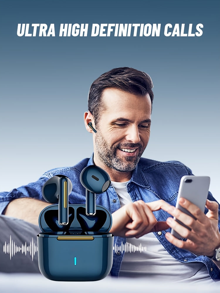 TWS True Wireless Stereo Headset, Ear Buds for iPhone/for Samsung/for Android/iOS, HIFI Sound Quality, ENC Noise Reduction, Gift for Birthday/Easter/Boyfriends/Girlfriends for Christmas Halloween Deco/gift