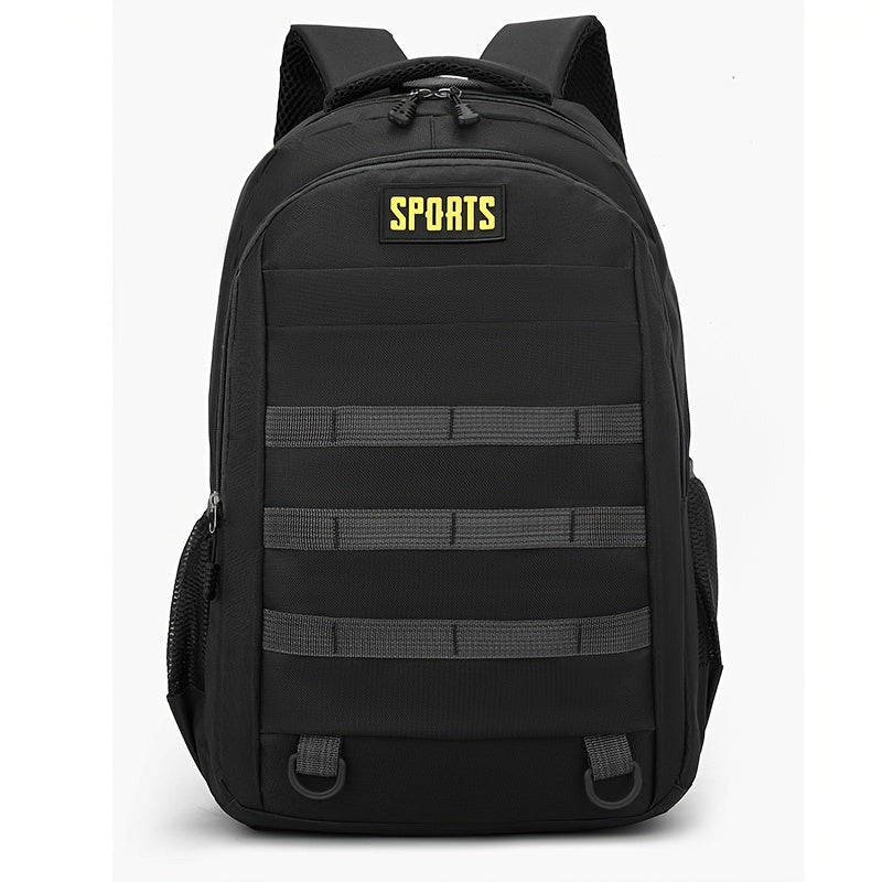 Sleek Urban, Men's Versatile Backpack for Travel, Camping & Cycling - Large Capacity, Business Laptop Compartment, Durable Nylon