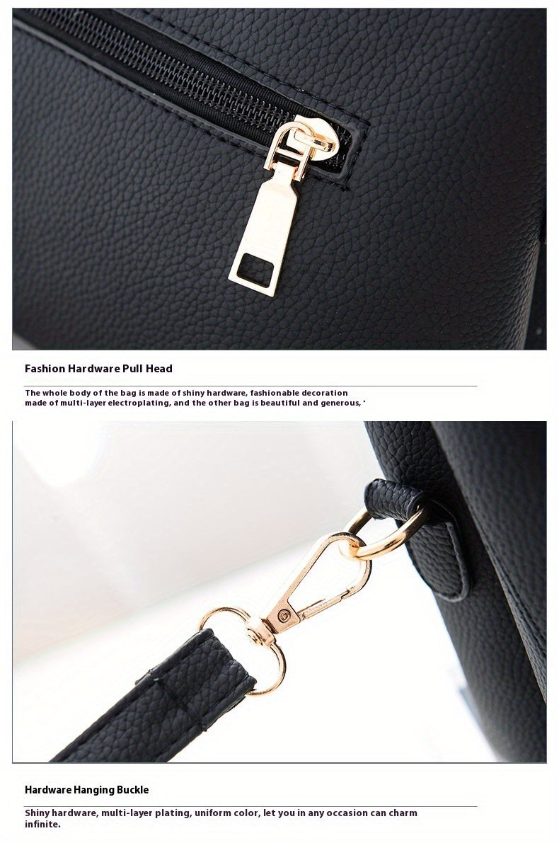 2025 New Women's Geometric Hexagon Pattern Crossbody Bag with Adjustable Strap & Golden-Tone Hardware - Zipper Closure, Polyester Lining, Multiple Colors (Khaki/Dark Gray/White/Pink/Red/Black) - Versatile for Casual & Formal