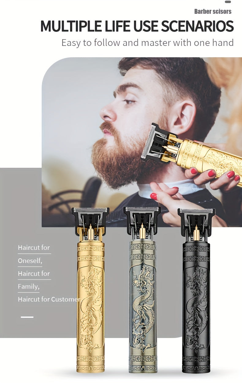 Men'S Grooming Trimmer and Shaver Set, WEEME Brand, Cordless USB Rechargeable, T-Shaped Blade, Beard Edging Tool, Can Be Trimmed and Carved, Fits Different Hairstyles, Includes 4 Limit Combs, Home Haircutting Kit, Barber Acce
