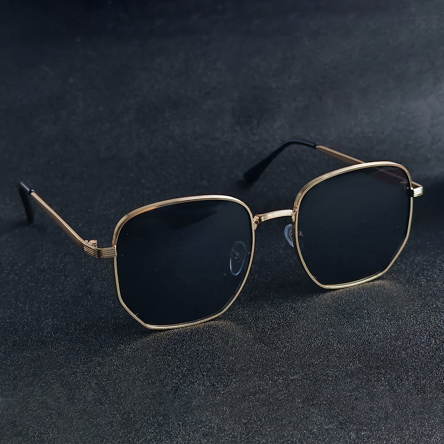 Classic Style Retro Design Fashion Glasses Geometric Metal Frame Suitable for Men and Women Decorative Glasses for men and women, casual business, party street photography, fashionable clothing accessories, ideal choice for g