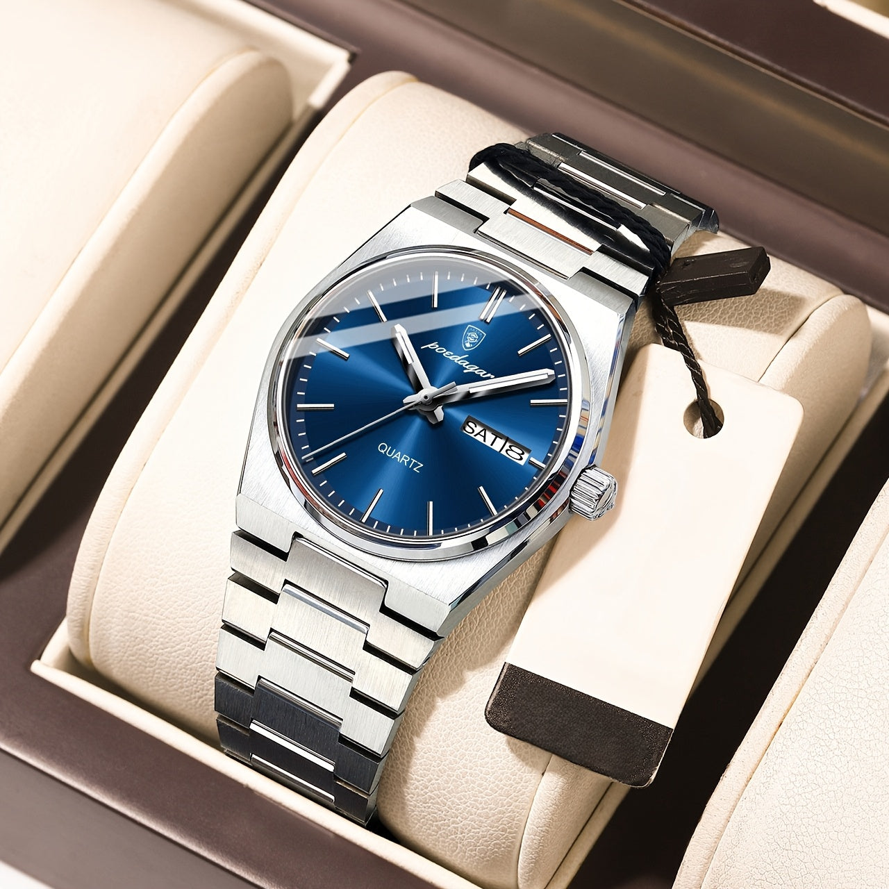 Brand Luxury Women's Business Watch Fashion Double Calendar Quartz Watch, Women's Gift Holiday Gift