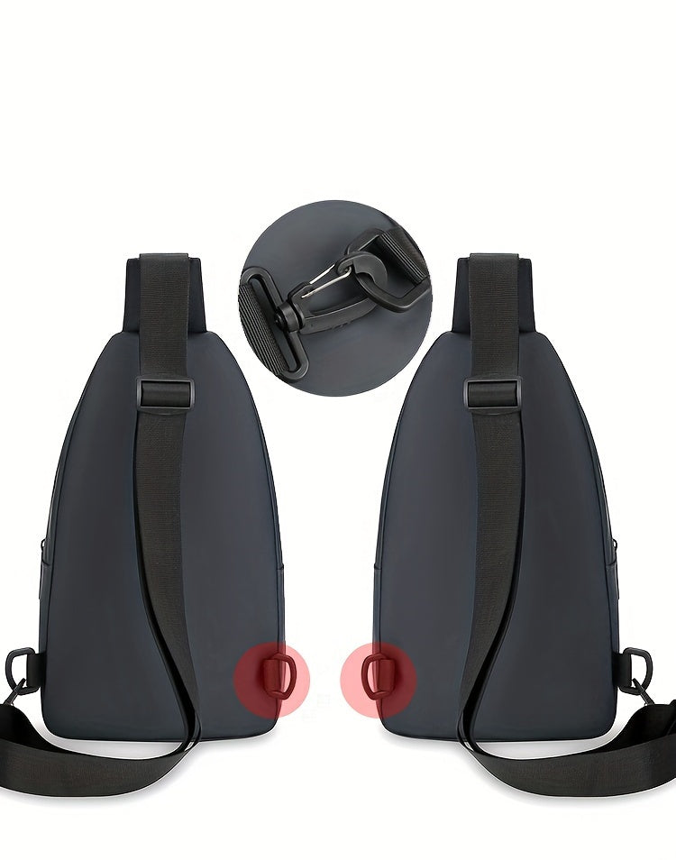 Men'S Chest Bag with Large Capacity, Stylish Crossbody Bag That Allows for Versatile Carrying Options, Perfect for Outdoor Sports And Travel.