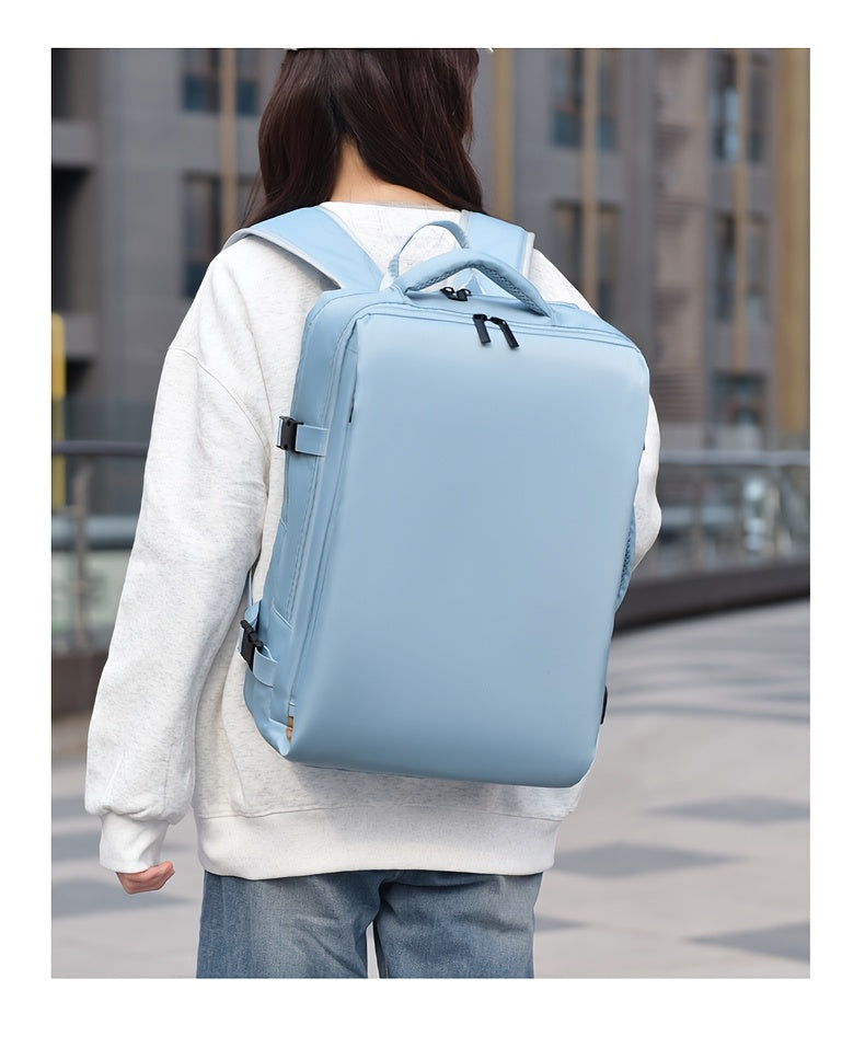 Men's Professional Laptop Backpack - Large Capacity Business Backpack with 39.62cm Laptop Compartment, Heavy-Duty Zipper Closure, Padded Shoulder Straps - Sleek Black Backpack for Office, Travel, Meetings - Durable Carry-On B