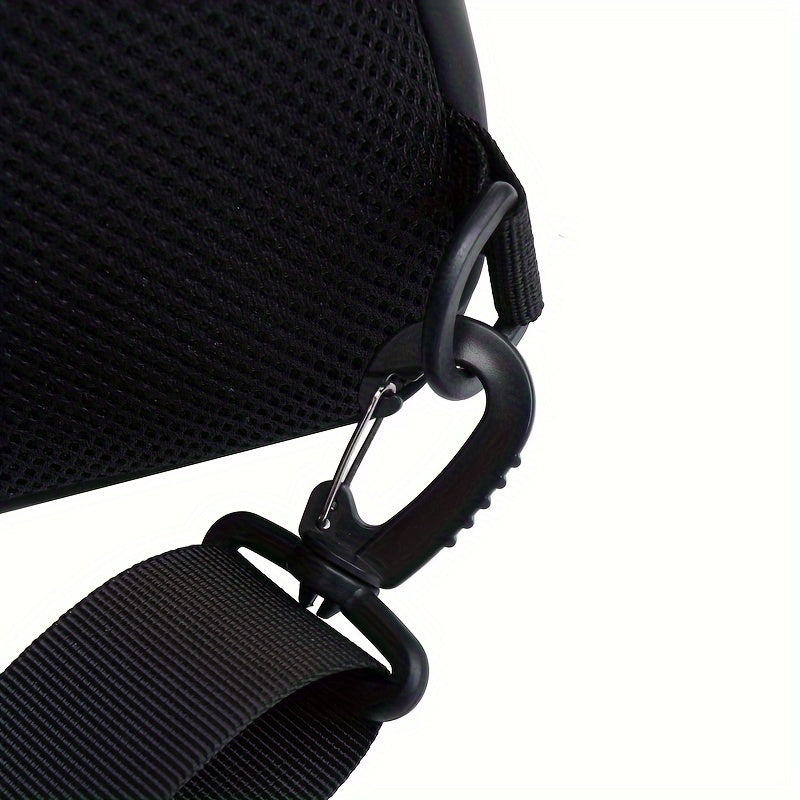 1pc CHATEK KAIAO Large Capacity PU Leather Sling Bag - Stylish Multi-Compartment Chest Bag for Travel, Business & School, Black, 36.2cm x 17cm x 8cm, Travel Shoulder Bag | Modern Sling Bag | Durable Zipper Closure
