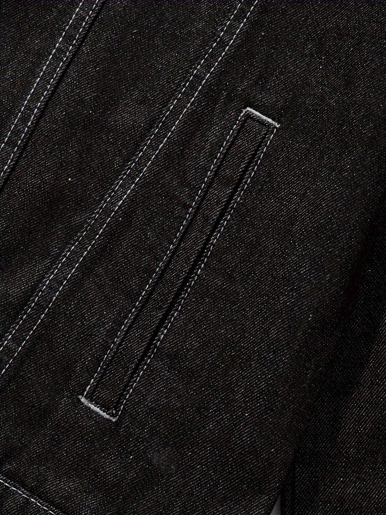 Men's Slim-Fit Denim Jacket - Casual Cotton Blend, Long Sleeve with Pockets, Machine Washable