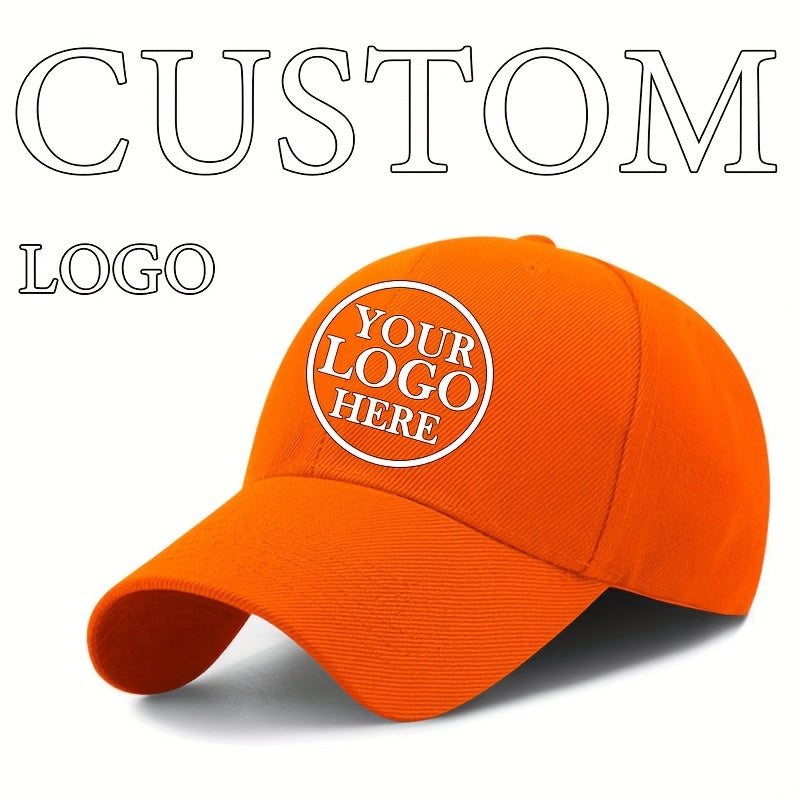 Customizable Baseball Cap - Adjustable, Lightweight Polyester Hat for Men & Women - Personalize with Text, Photos, or Logo - Available in Multiple Colors, Custom Baseball Cap, Without Battery