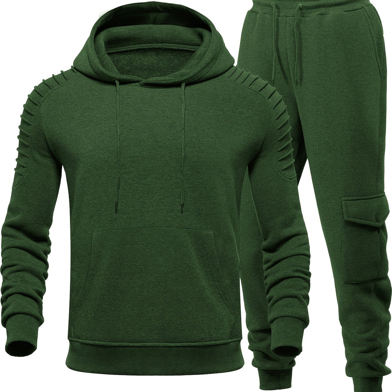 Men's Tracksuit 2 Piece Pullover Hoodie Sweatsuit Sets Casual Jogging Athletic Suits With Drawstring