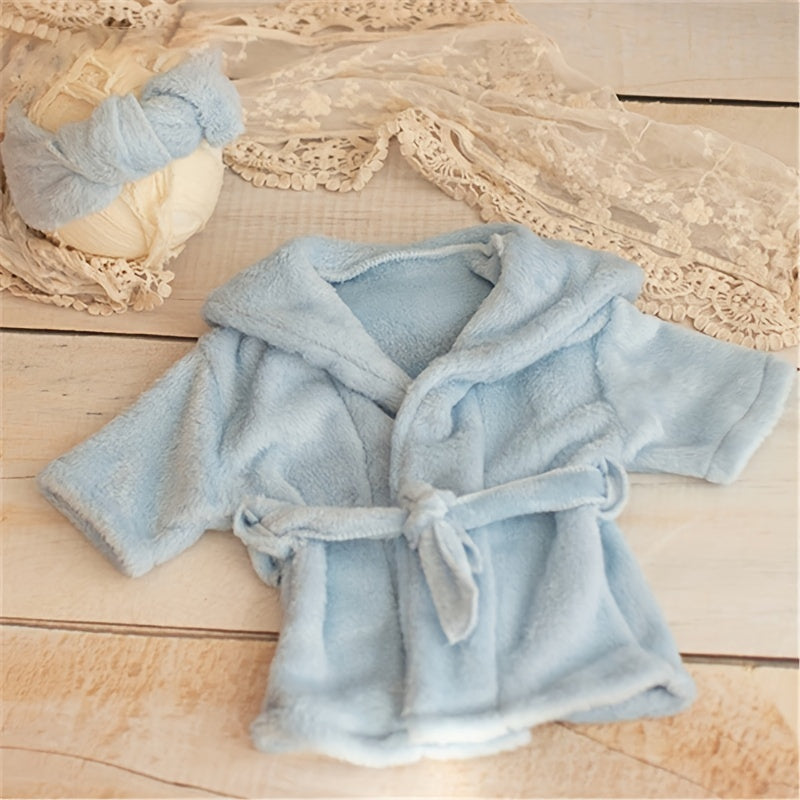 Photography Bathrobe White Thick Photography Sleepwear Photo Shoot Photo Bathrobe Set