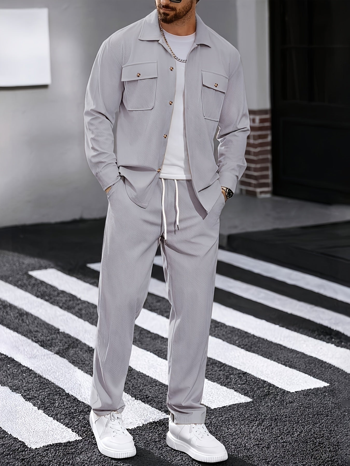 Cross-border Men's Casual Sportswear Set