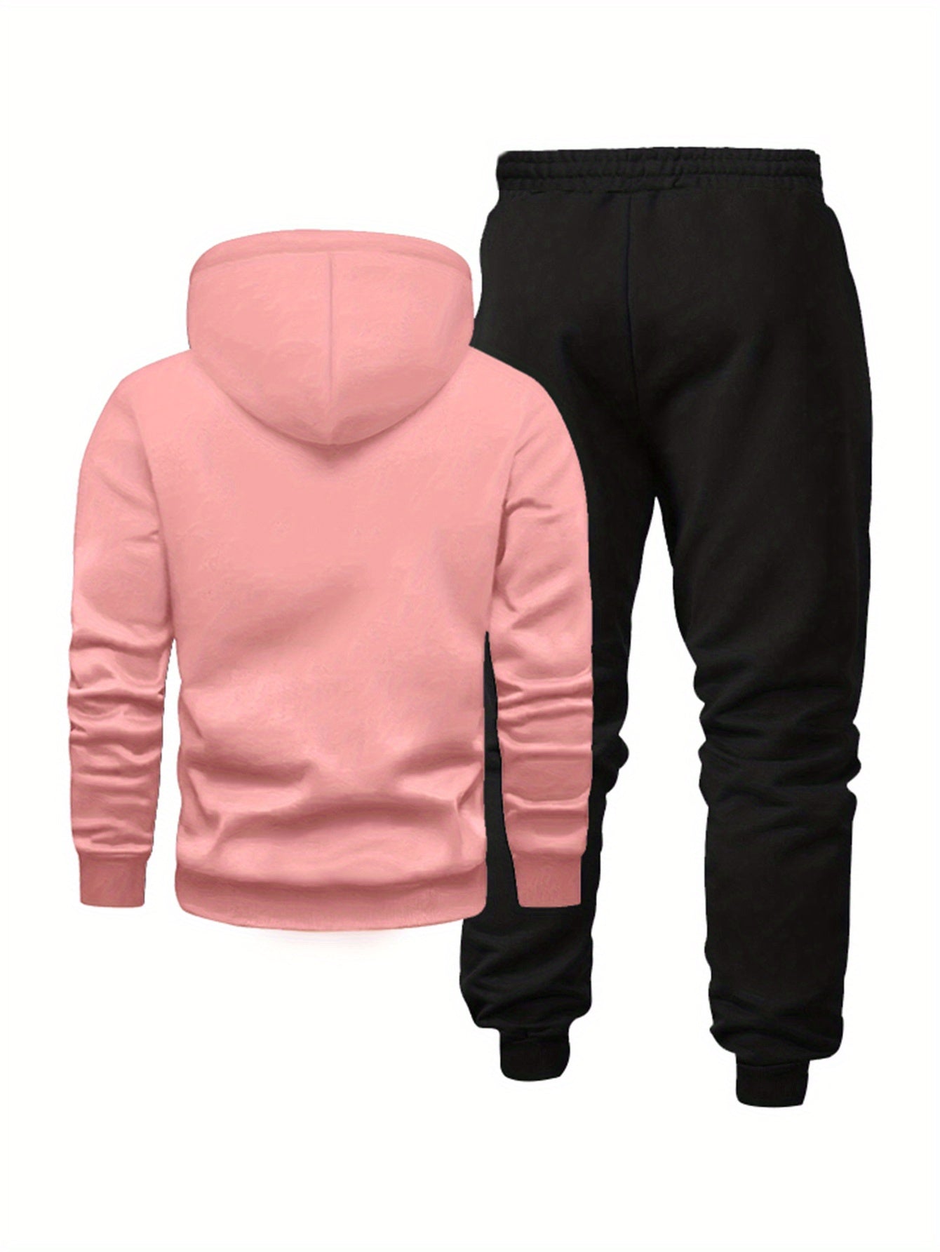 Men'S Casual Fleece-Lined Hoodie - "Sonic" Graphic Print, Loose Fit, Long Sleeve Pullover with Kangaroo Pocket, Black, Fall/Winter Streetwear, Casual Wear Hoodie|Graphic Print Hoodie|Fleece Lined Interior, Sweater Hoodie