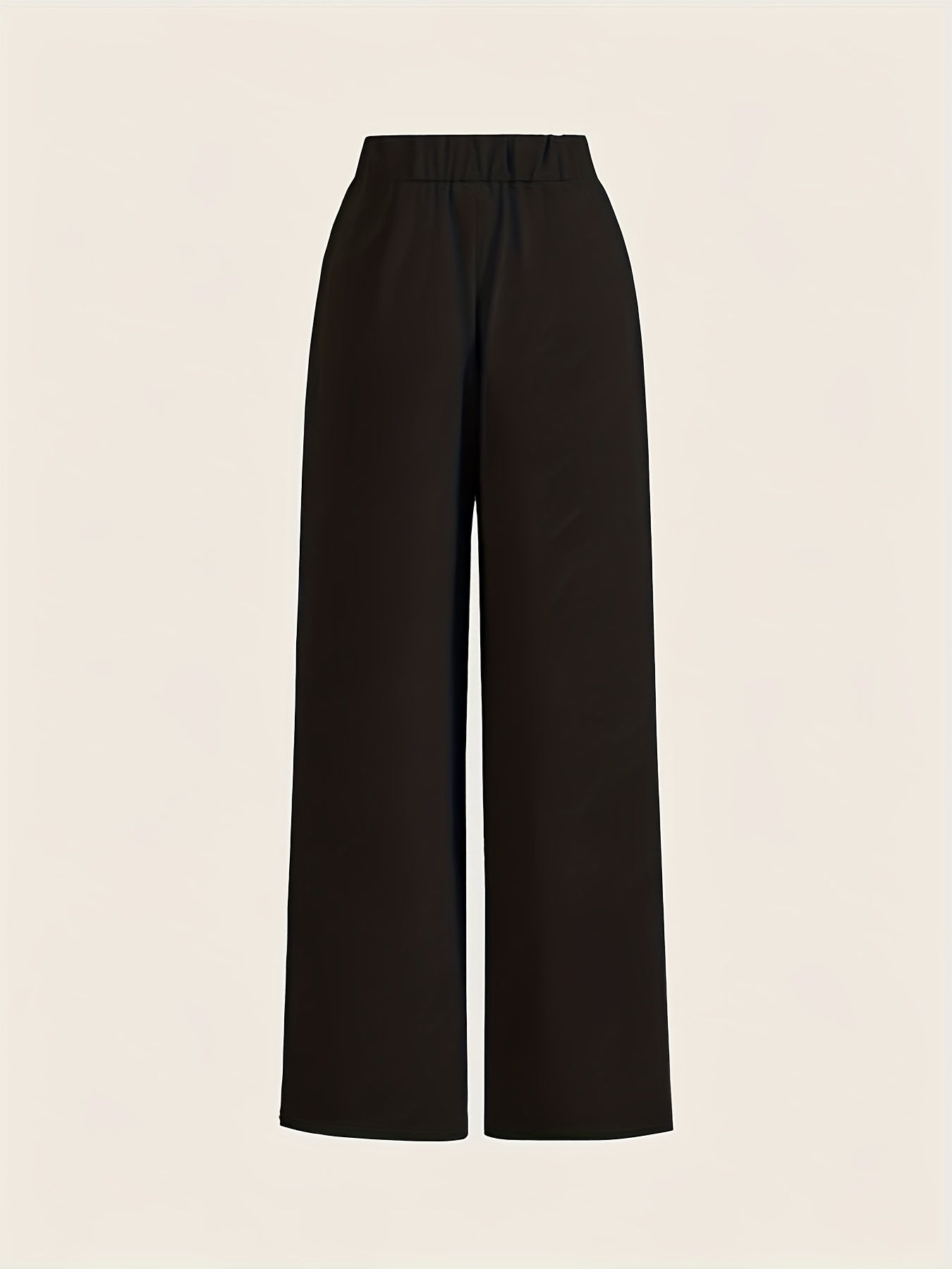 Two-piece Set of High-waisted Wide-leg Pants