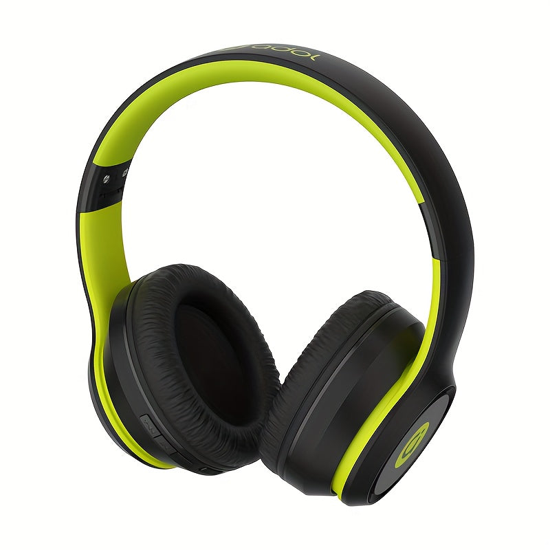 ASUS over-ear wireless headphones with microphone, foldable, long battery life, includes 3.5mm audio cable for PC connection, wireless compatibility with Android and iOS.