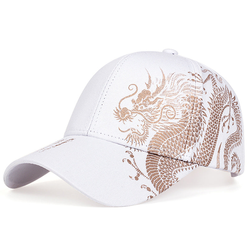 Men's Dragon Design Baseball Cap, 3 Colors Available