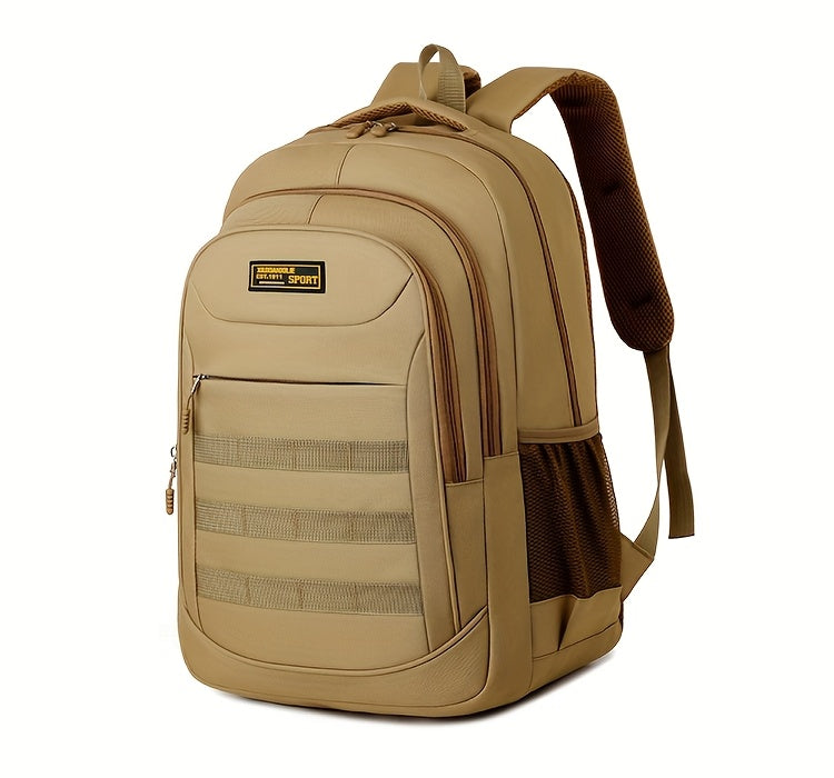 Leisure Backpack, Large Capacity Backpack, Suitable for Men and Women, Height 48cm, Length 33cm, Thickness 20cm, Can Hold 17-inch Laptop, Equipped with Adjustable Shoulder Straps, Ideal Choice for Daily Outdoor Commuting, Tra