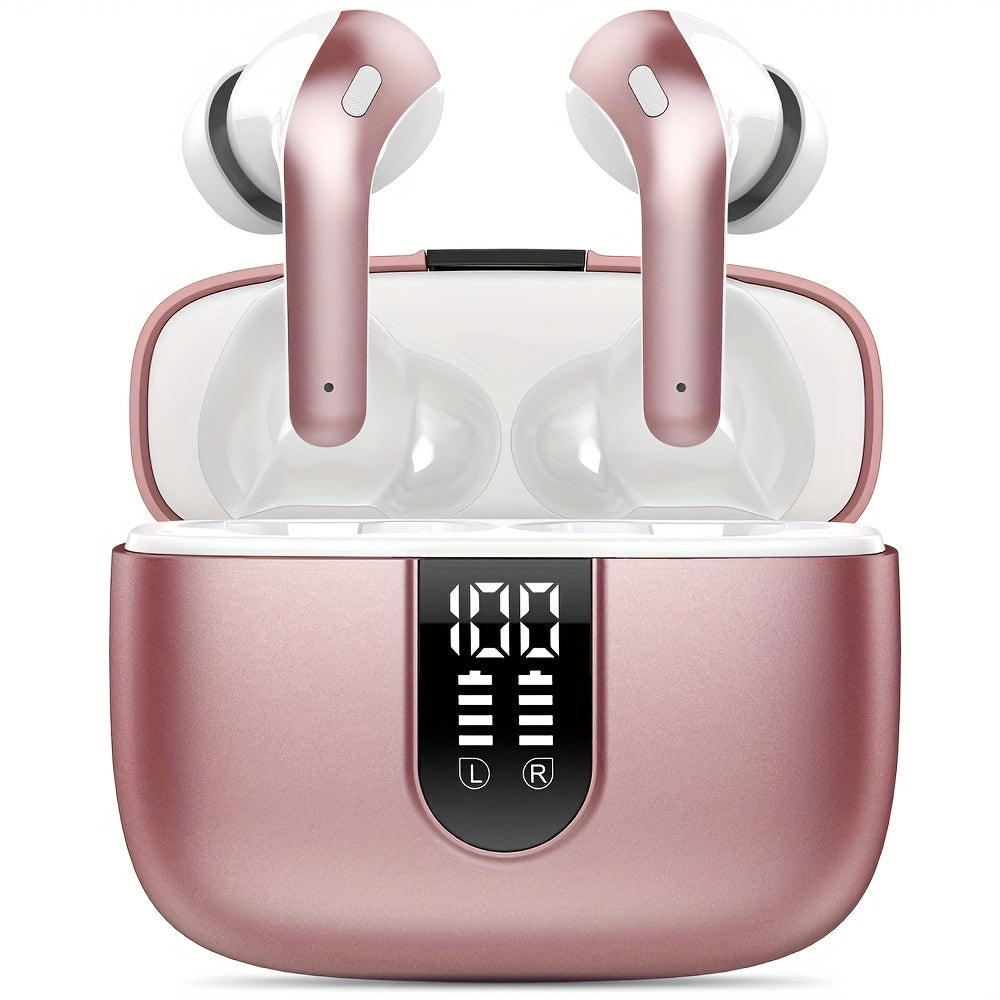 LIFEBEE New Wireless 5.3 Earbuds for Running Sports, Mini Wireless Earphones Stereo Headphones with Dual-LED Display, Wireless Headset Built-in Microphone