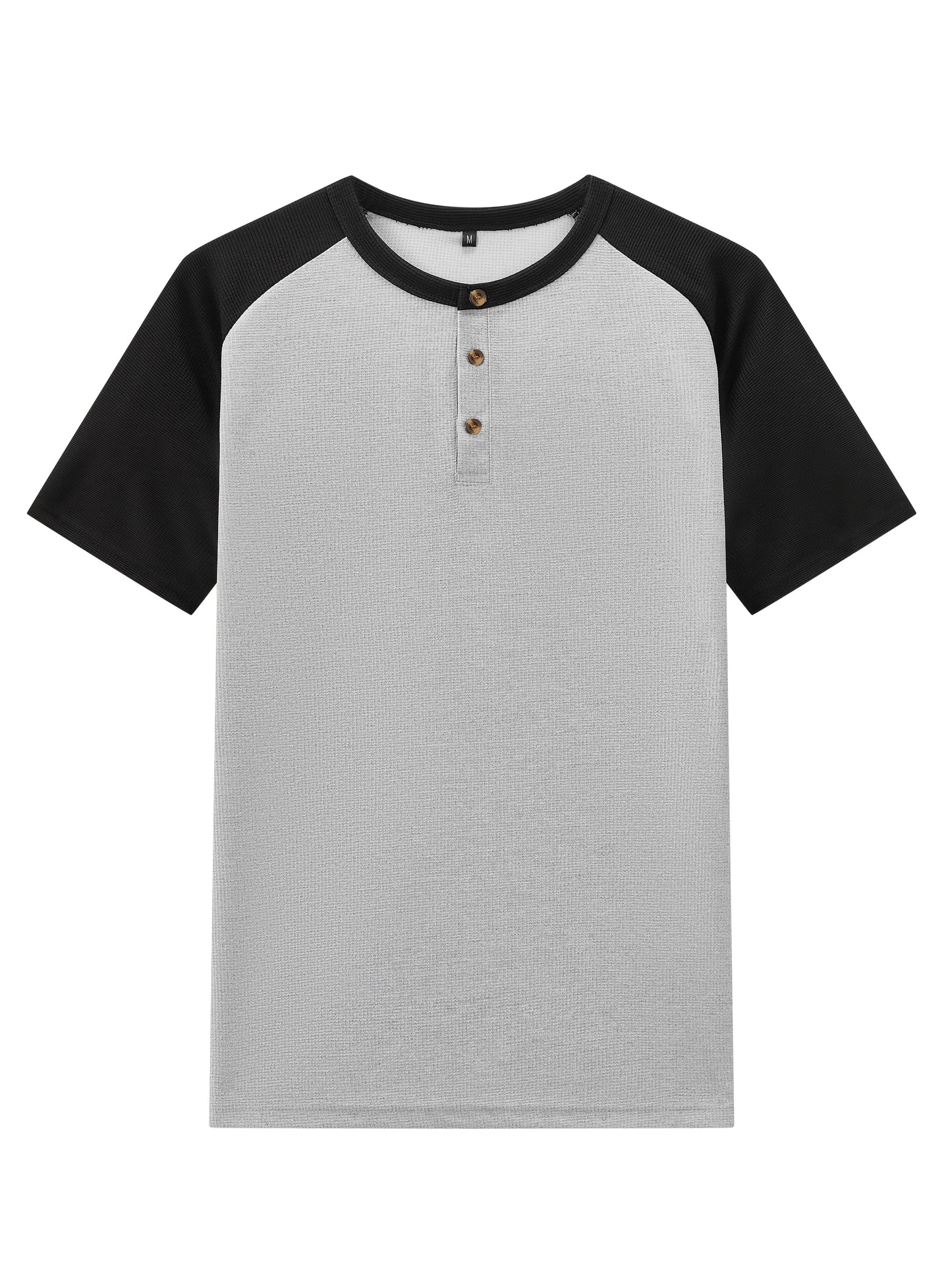 Men's Casual Mixed Color Spliced Set: Shirt and Drawstring Pants, Clean and Comfortable