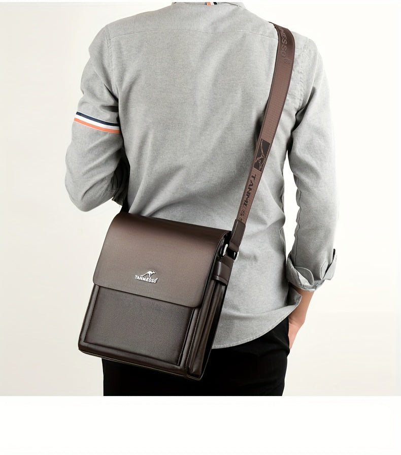 Double layered design Men's bag shoulder bag crossbody bag business bag Men's bag casual backpack small bag trendy bag suitable for travel and work