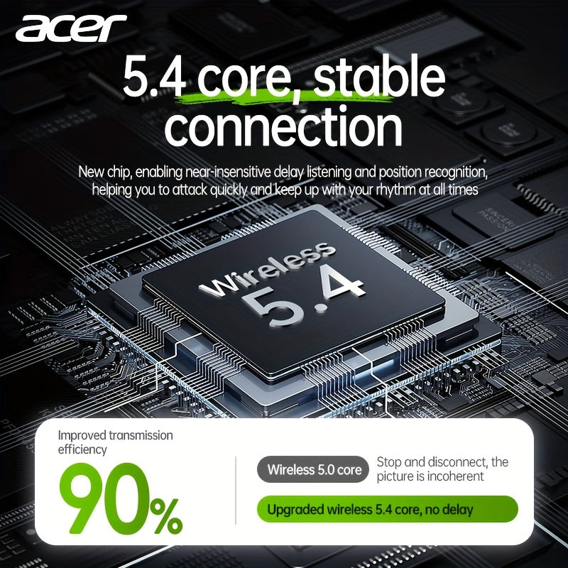 30 ժամյա անլար ականջակալներ Acer OHR503 Mini Sport անլար ականջակալներ | Անլար ստերեո, երկար 30 ժամյա սպասման ռեժիմ, աղմուկի մարում, հարմարավետ կրելու համար | Համընդհանուր չափս, վերջին մոդել, հպումային կառավարում
