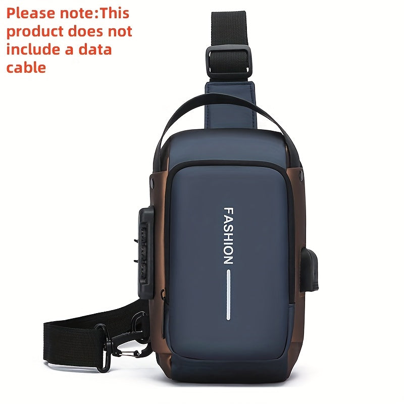 Men's Fashion Chest Bag, Women's Stylish Chest Bag, New Men's Shoulder Crossbody Bag, Trendy Casual Front Sling Bag, Unisex Anti-Theft Multifunctional Lightweight Shopping Tote