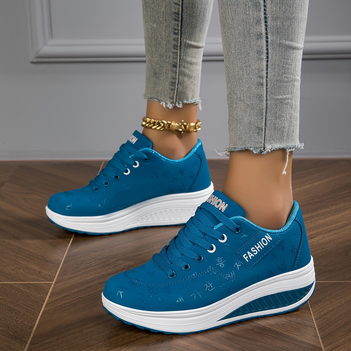 Women's Fashion Sneakers - Low-Top Lace-Up Casual Shoes with Synthetic Cover Upper, Breathable Fabric Lining & MD Cushioned Sole for All-Day Comfort - All-Season Versatile Wear, Everyday Comfort Footwear, Sleek Shoe Design, S