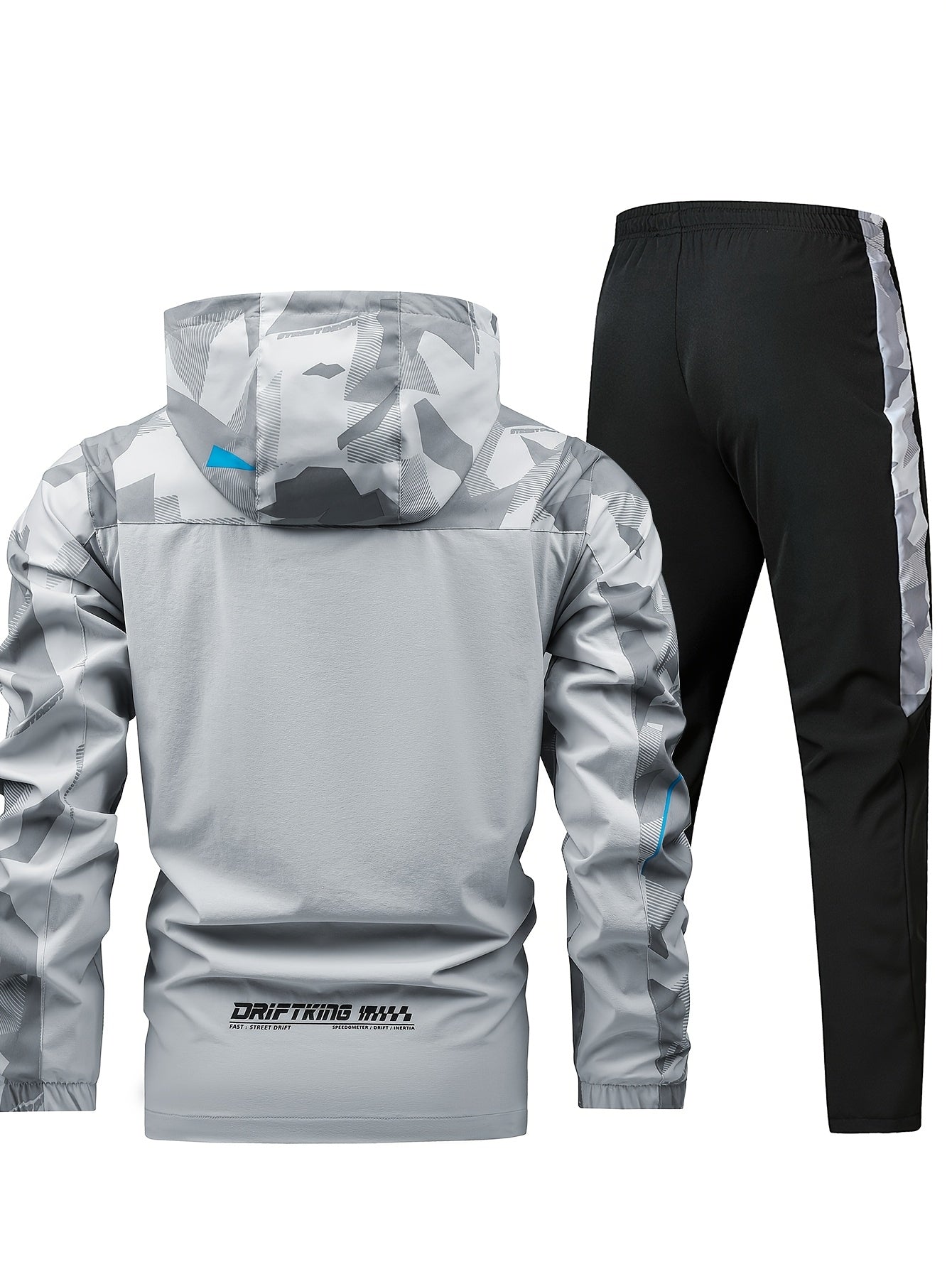 Men'S Long-Sleeve Sports Outfit with Casual Long Pants