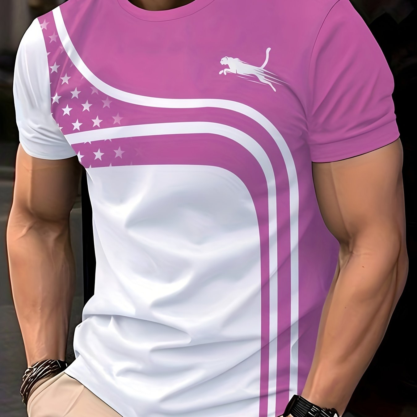Men's Fashion Casual Round Neck T-shirt
