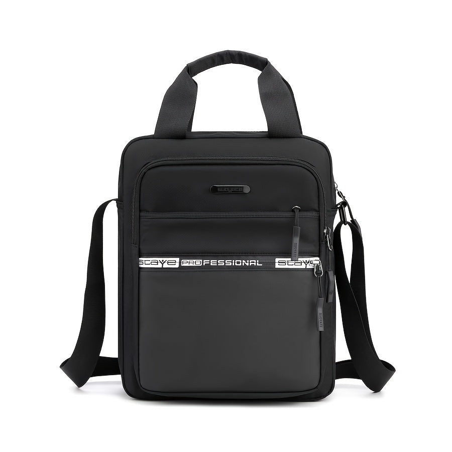 Trendy Multi-layer Sling Bag, Sport Satchel Bag For Men, Business Handbag Commuter Bag