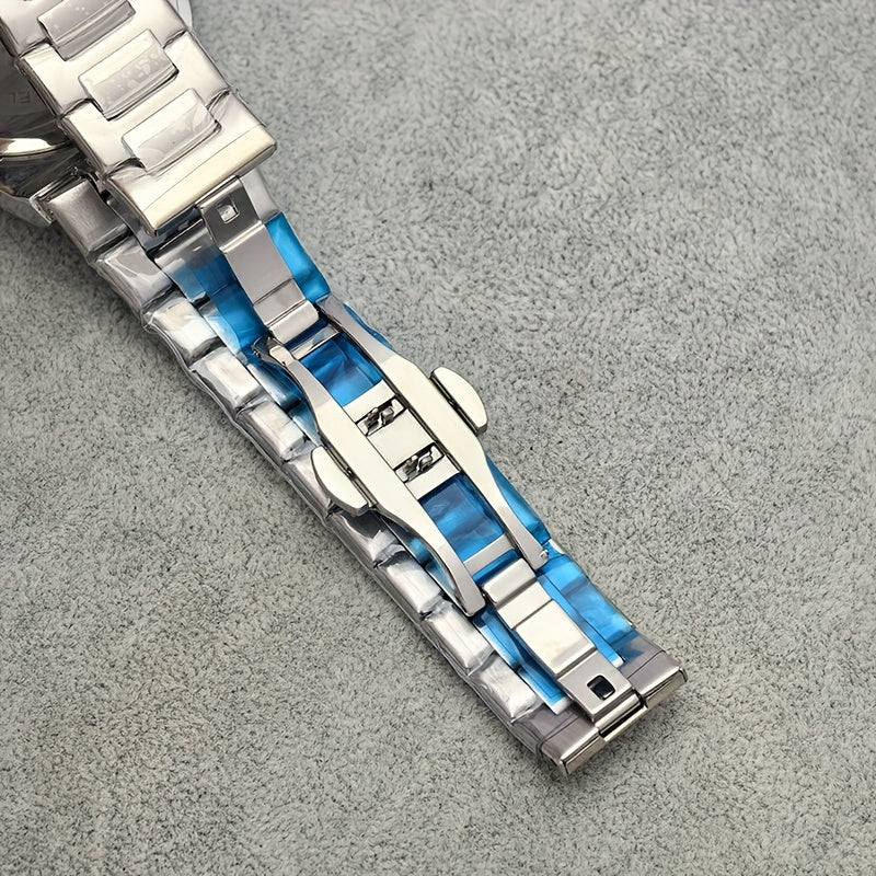 2025 New Men'S Watch, Versatile And High-End, Stylish Quartz Watch with Stainless Steel Strap, Perfect for Business And Casual Wear, Ideal Gift for The Holidays.