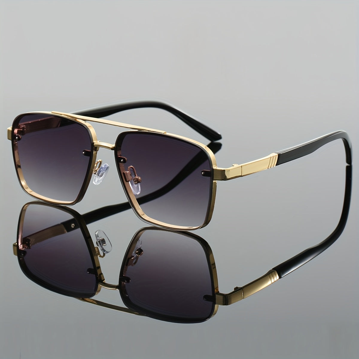 1pc Stylish Unisex Retro Square Fashion Glasses - Trendy Versatile Eyewear, Perfect for Fashion Accessory