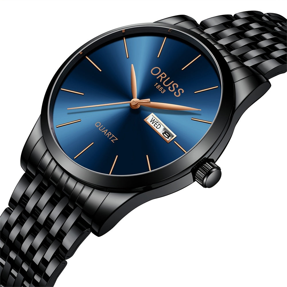 Men's Watch, Business Simple Double Calendar Cool Men's Watch