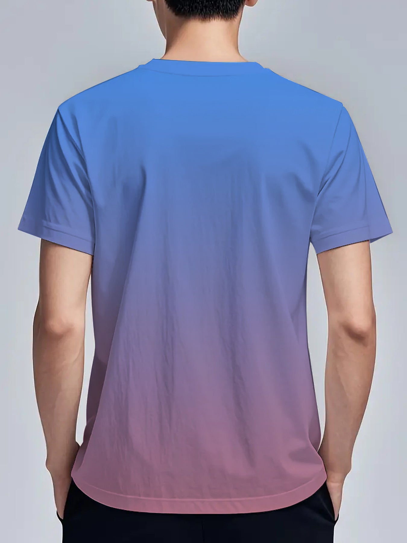 Men'S "Calvin" Graphic T-Shirt - Casual 3D Print Letter Tee with Geometric Design, Short Sleeve, Round Neck, Light Blue, Perfect for Summer, Everyday & Sportswear, Casual Wear Tee | Modern Casualwear | Comfortable Fit