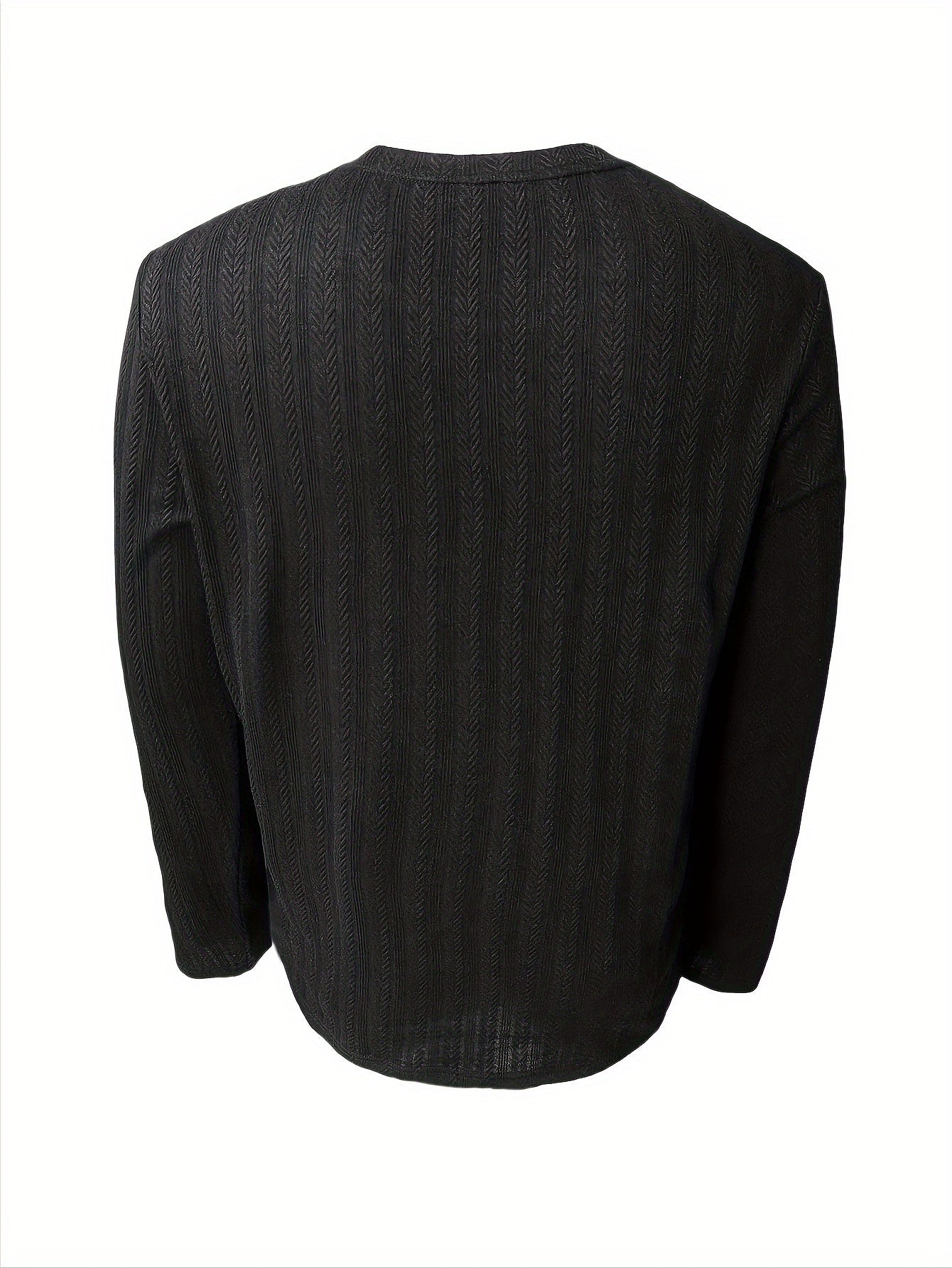Men's Slim-Fit Long Sleeve T-Shirt - Casual & Stylish, Perfect for Fall/Winter, Machine Washable