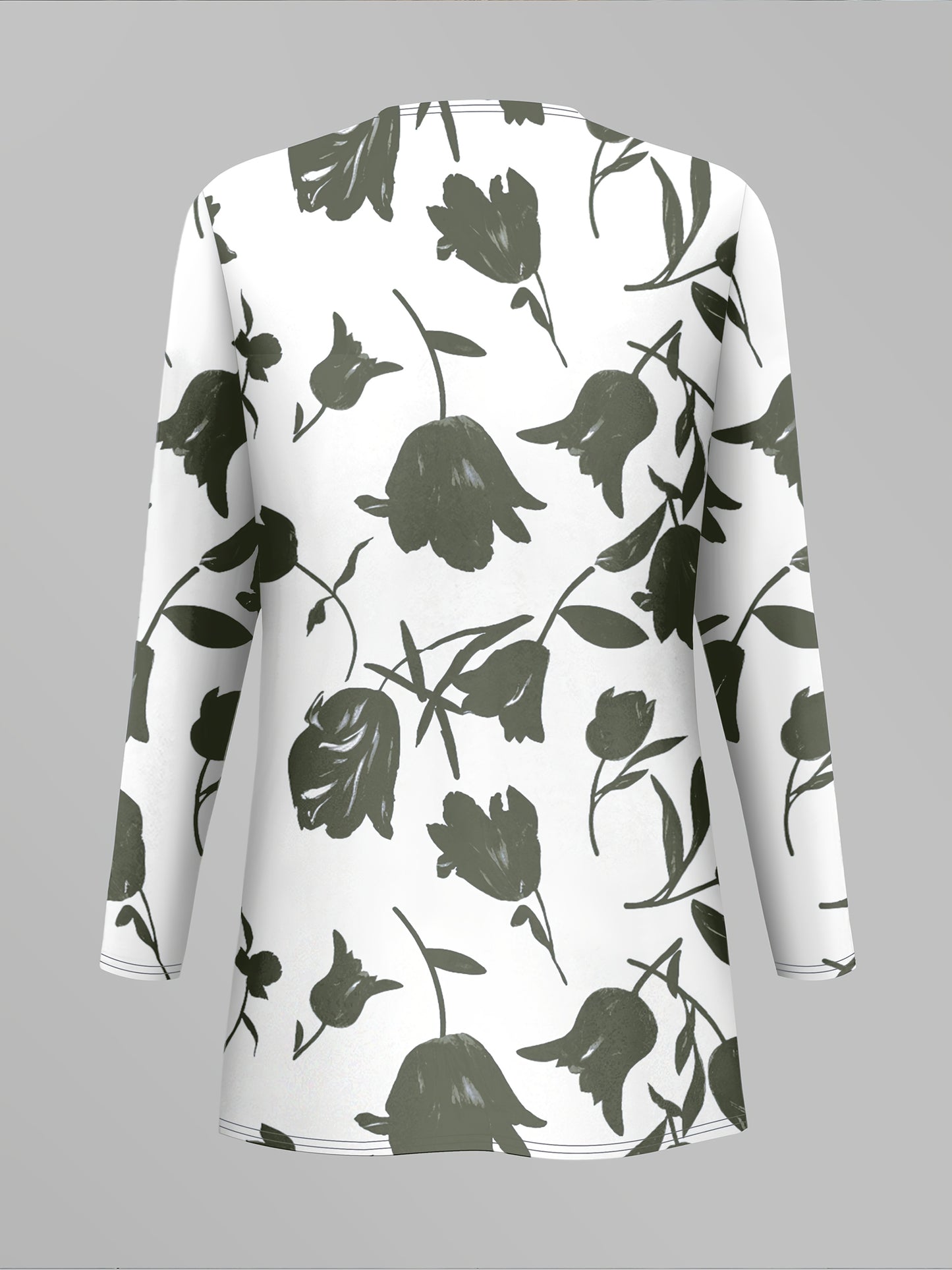 Women'S 3pcs Set, Floral Print Cardigan with Solid Color Cami and Wide-Leg Pants Casual Outfit
