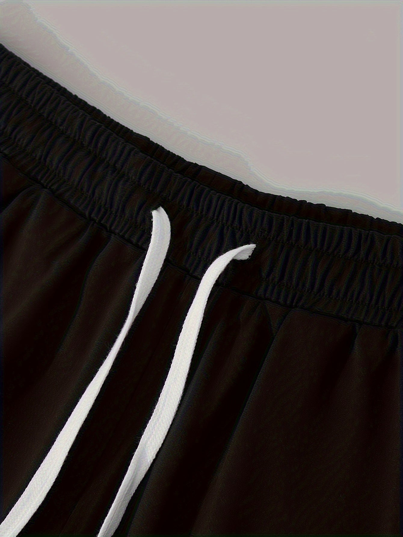 Men'S Summer Casual Sport Two-Piece Set - LADA Letter Pattern Print T-Shirt and Black Drawstring Shorts, Casual Sportswear, Regular Fit - Perfect for Summer Outdoor