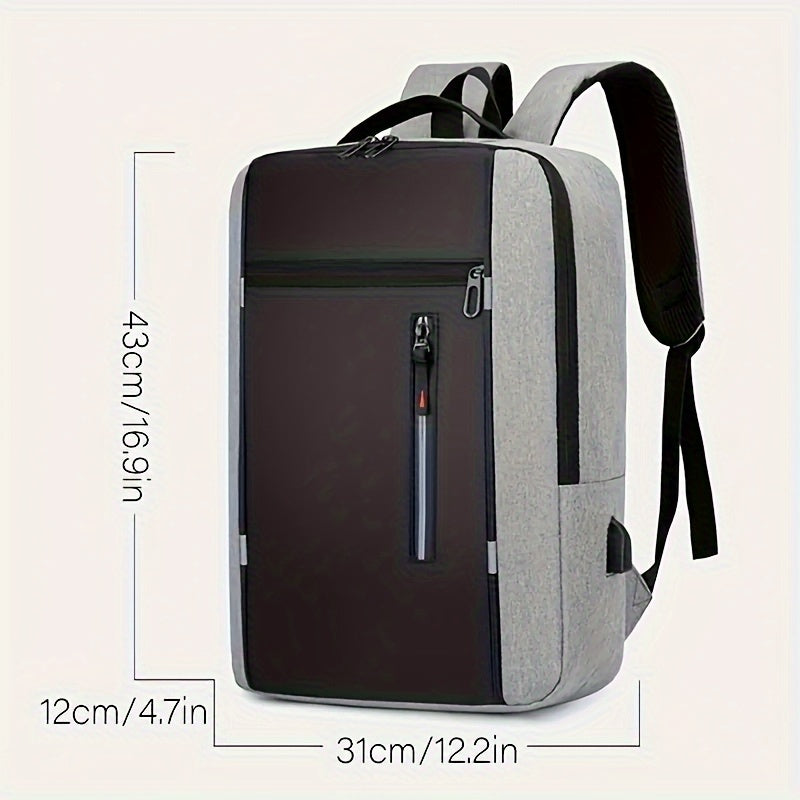 INNBagOther Stylish Unisex Business Backpack - Large Capacity, Multi-Compartment, Adjustable Straps, Durable for Travel, Commuting & Outdoor Adventures, Blac