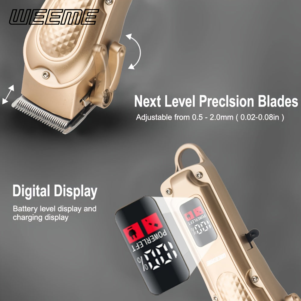 WEEME Men's Exclusive Electric Hair Clipper, Convenient for Car Travel and Carry, USB Fast Charging, Essential for Handsome Men, Holiday Gifts, Birthday Gifts, Give to Friends or Family Members, Easy Styling, Father's Day Gif