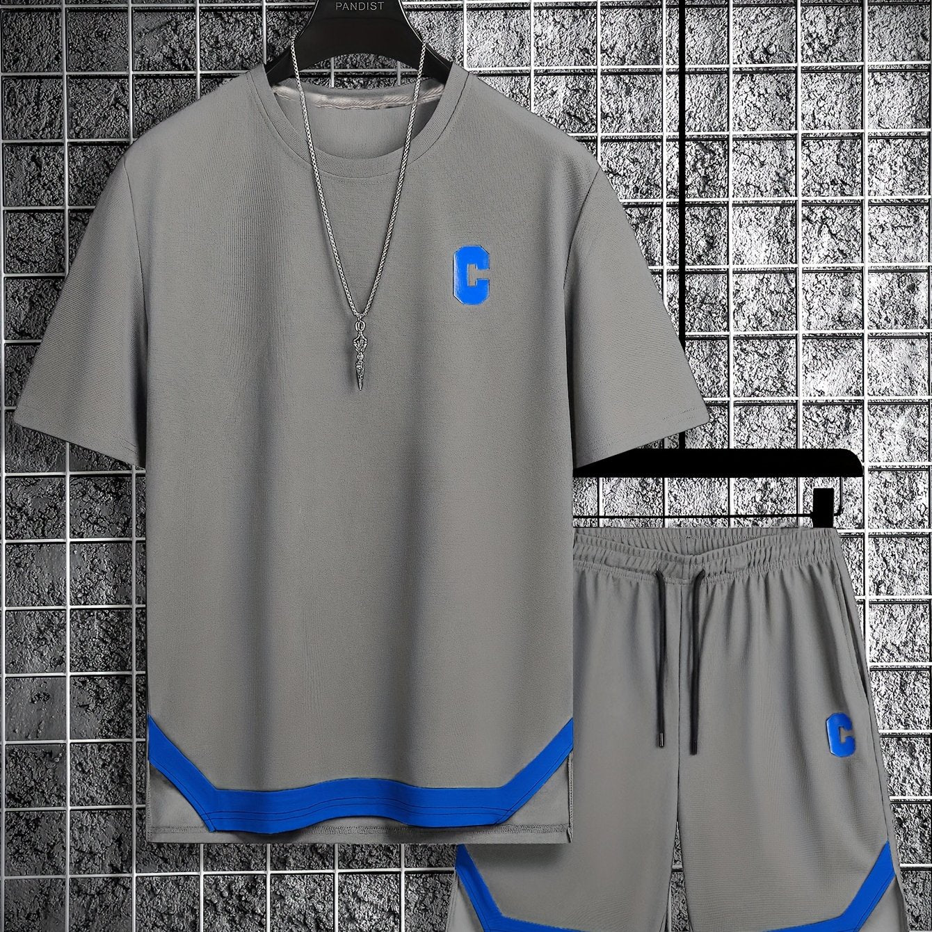 Men'S Casual Sportswear Set, Trendy And Versatile Two-Piece Outfit.