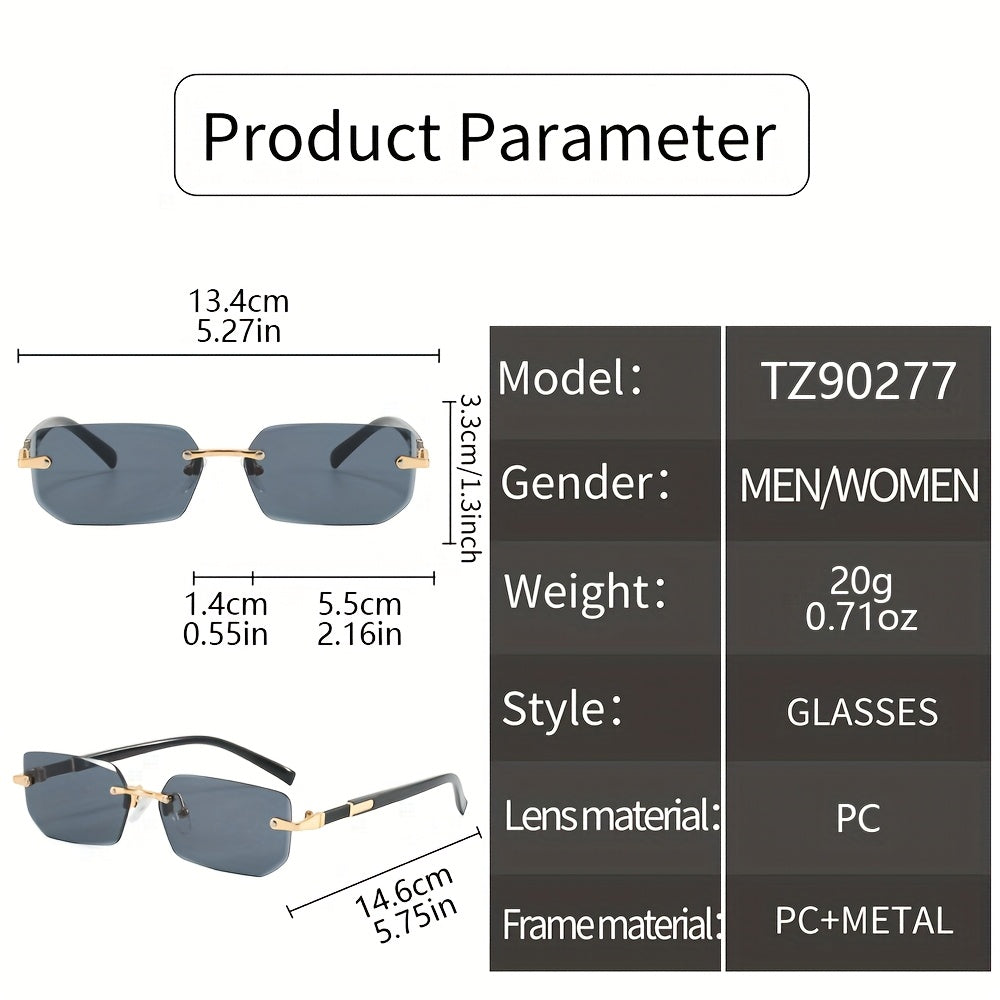 3pcs Retro Metal Classic Trendy Fashion Glasses for Graduation, Wedding, Summer Party, and Holiday Gifts - PC Lens & Frame, Full Frame, Decorative Style, Perfect for Casual Attire, Best for Christmas