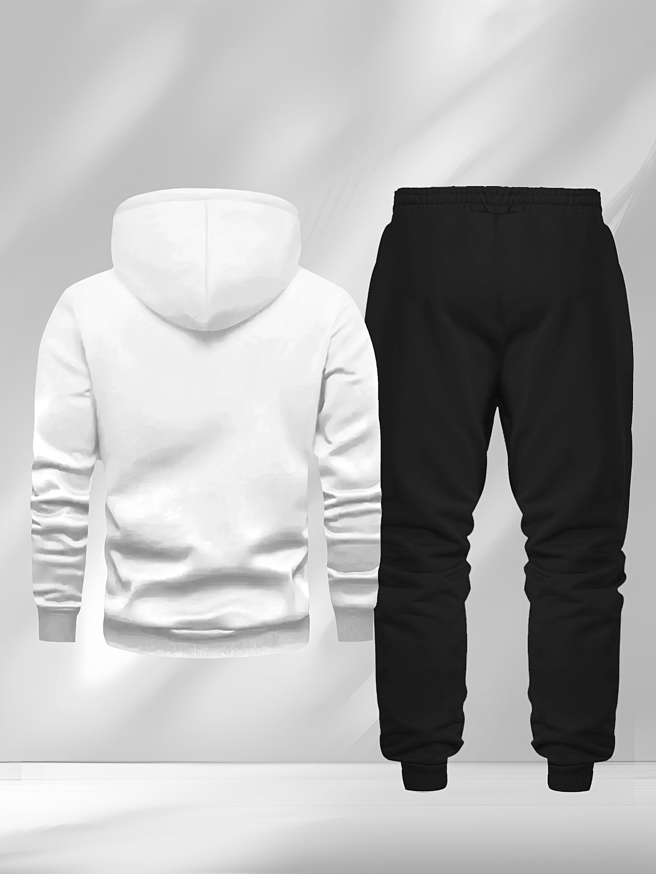 Men'S Casual Fleece-Lined Hoodie - "Sonic" Graphic Print, Loose Fit, Long Sleeve Pullover with Kangaroo Pocket, Black, Fall/Winter Streetwear, Casual Wear Hoodie|Graphic Print Hoodie|Fleece Lined Interior, Sweater Hoodie