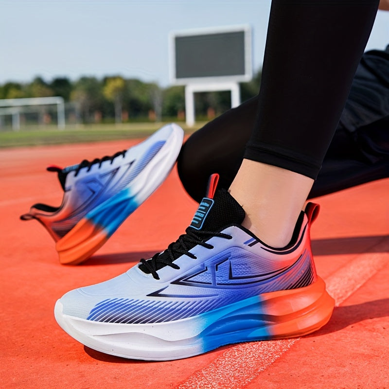Men'S Breathable Lightweight Running Sneakers - Stylish Color-Block Design, Comfortable Low-Top Casual Shoes for All-Day Wear, Casual Sneakers | Fashionable Casual Shoes | Comfortable Footwear