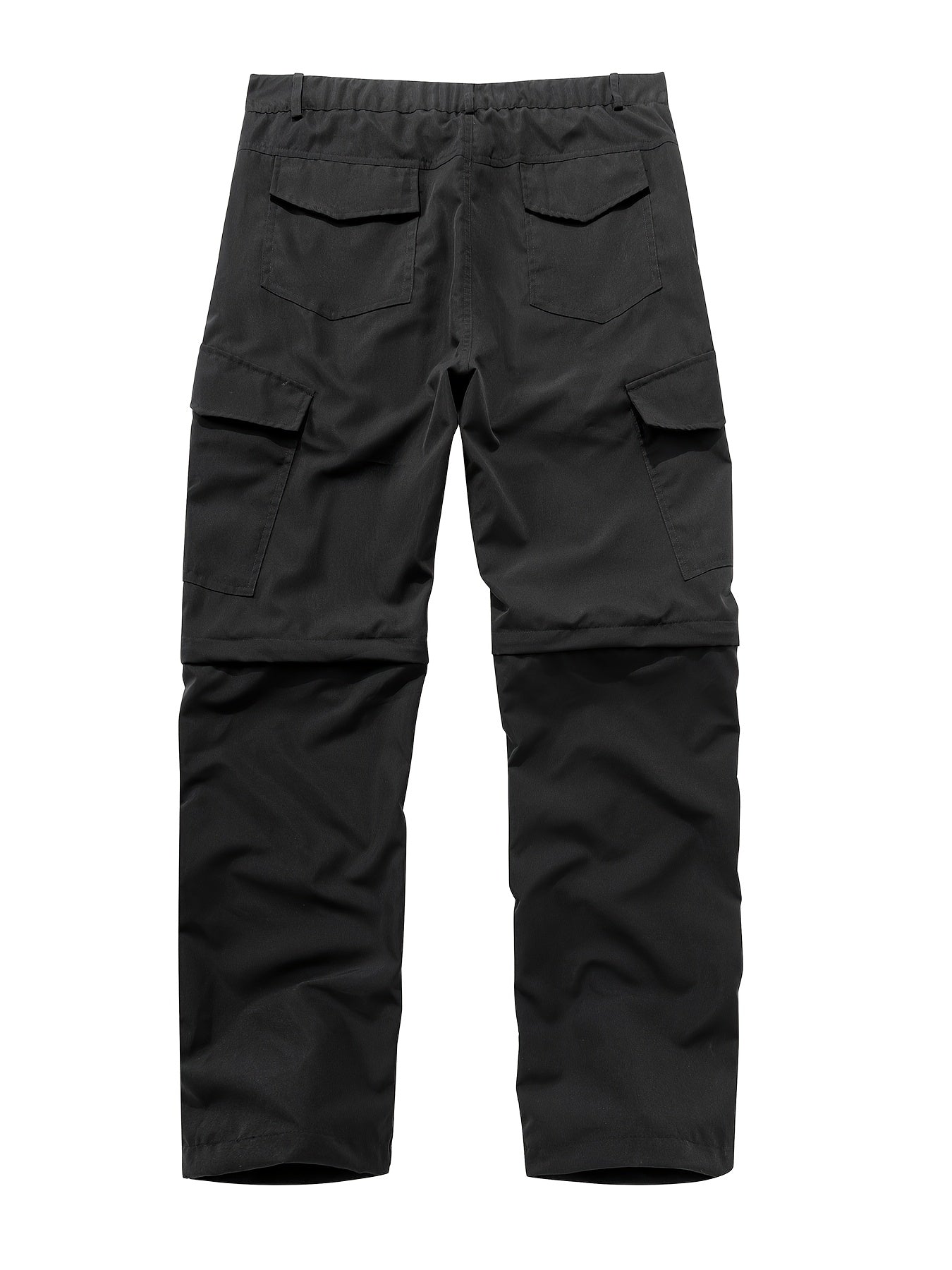 Men's Convertible Hiking Pants - Durable, Zip-Off Cargo Trousers for Fishing & Running, Casual Outdoor Wear with Pockets