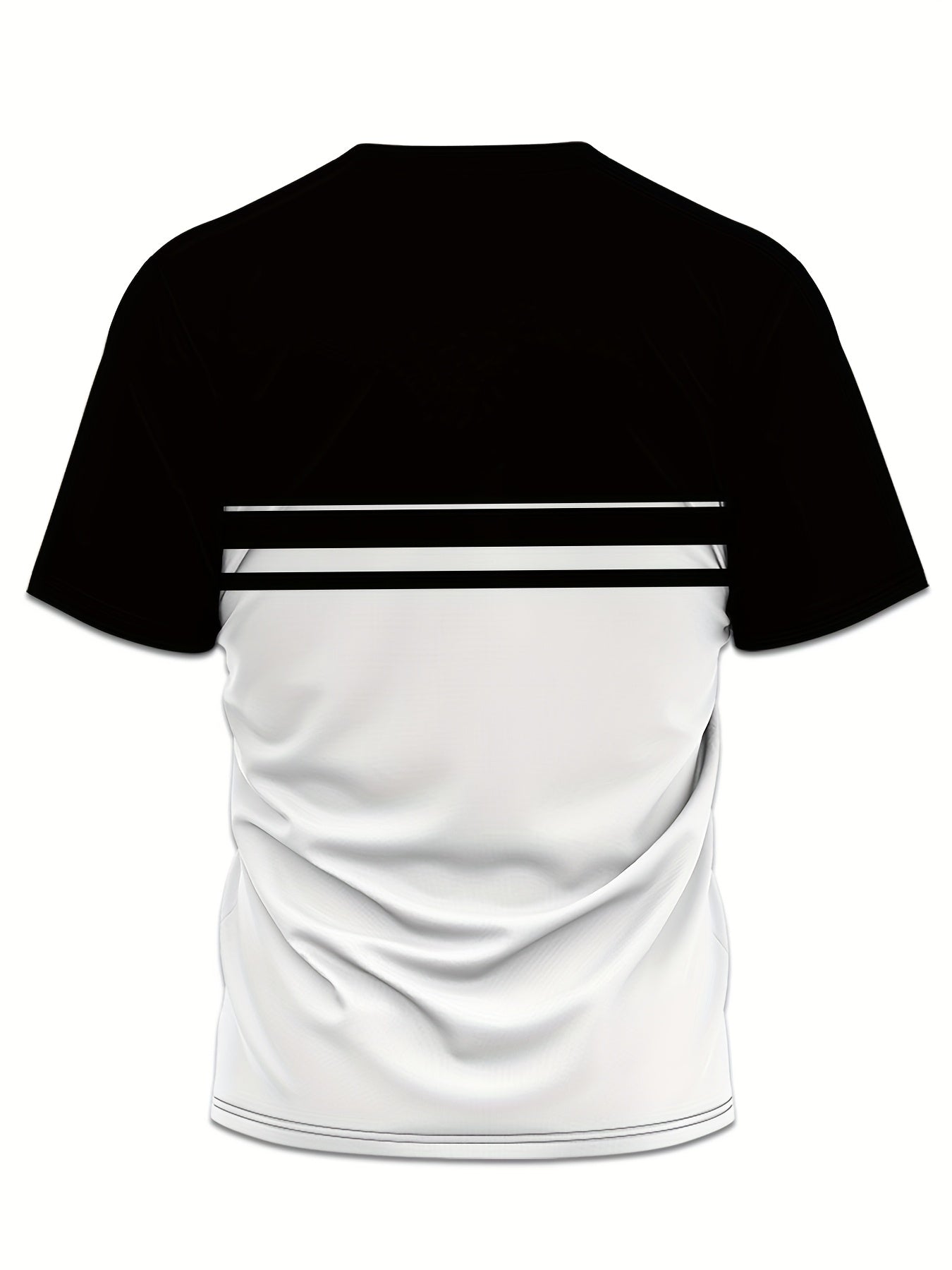 Men'S Casual "Milano Italia" Graphic Tee & Shorts Set - Black & White, Breathable Summer Outfit with Drawstring Waist, Comfortable for Casual Attire, Casual Attire|Italianinspired Design|Stretchy Fabric