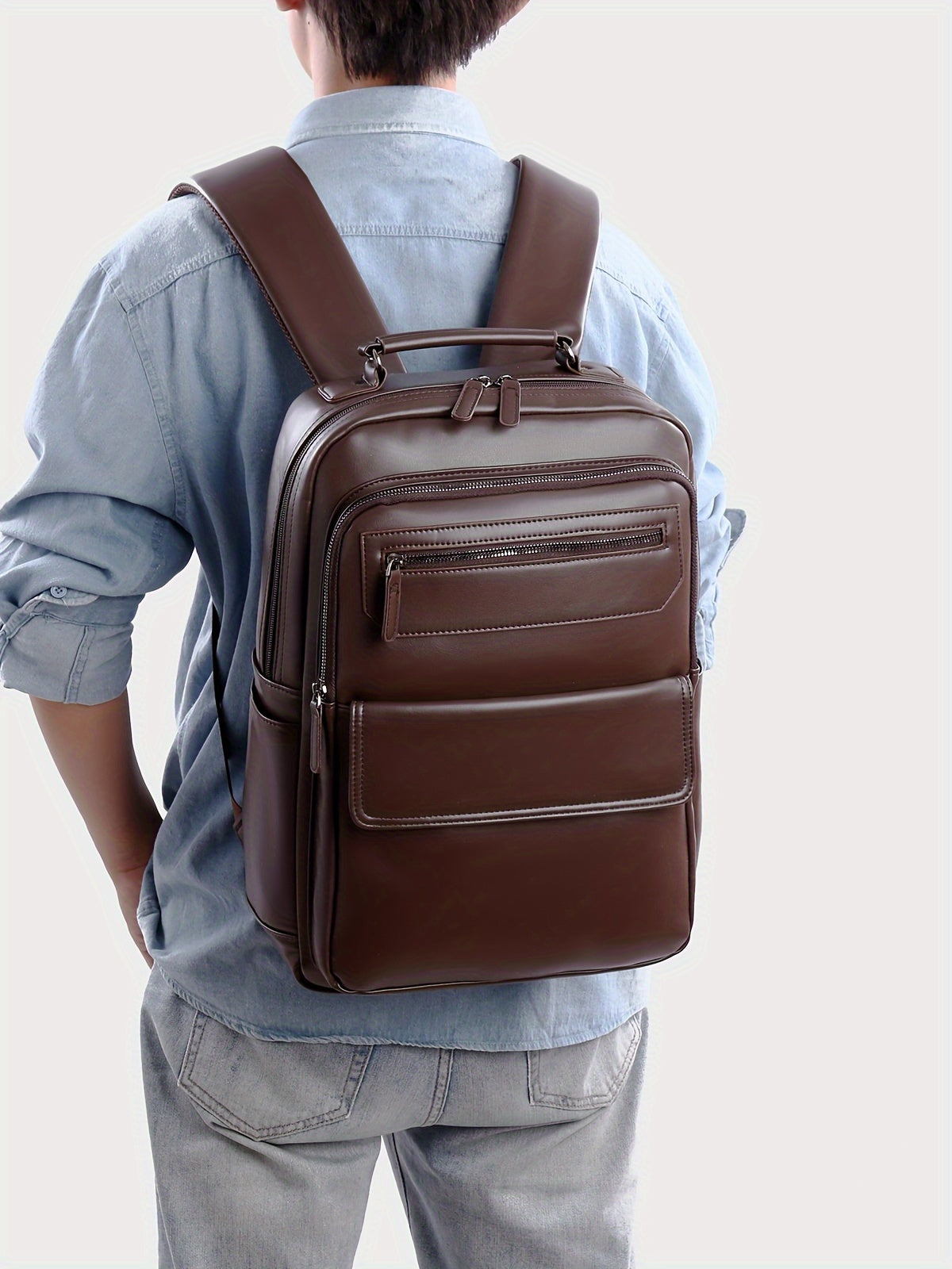 New Men'S Business Casual Laptop Backpack