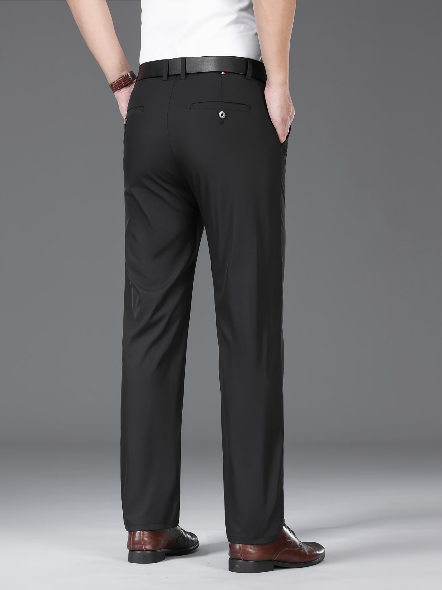 Men'S Business Casual Straight-Leg Pants for Summer